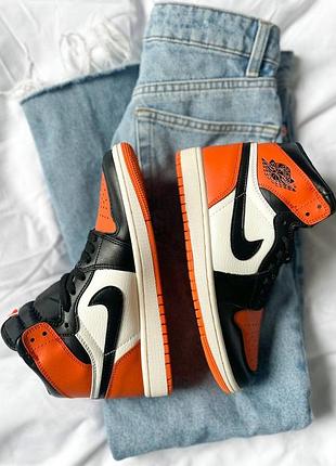 Кросівки nike air jordan 1 retro reverse shattered backboard