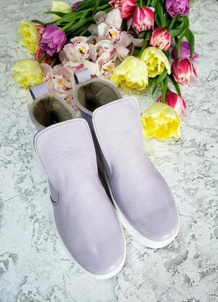 Високі сліпони жіночі демісезонні черевики3 фото
