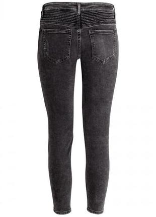 Оригинальные джинсы-bikerjeans skinny fit от бренда h&m разм. 404 фото