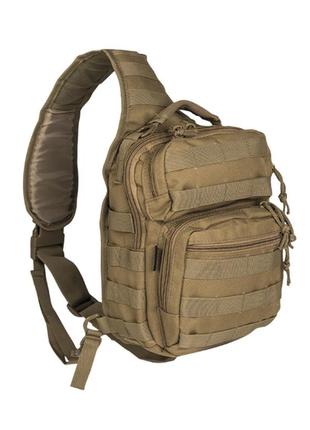 Рюкзак однолямковий 9л койот mil-tec one strap assault pack sm coyote (14059105)