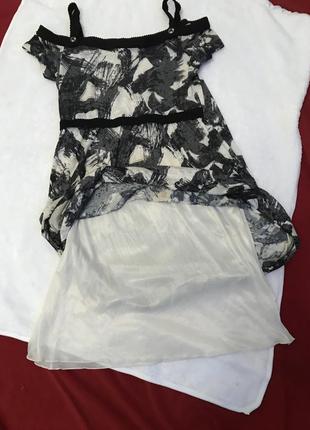 Платье на брелетах открытые плечи, сарафан 40 размер4 фото