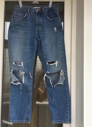 Forever 21 крутые рваные джинсы размер хс