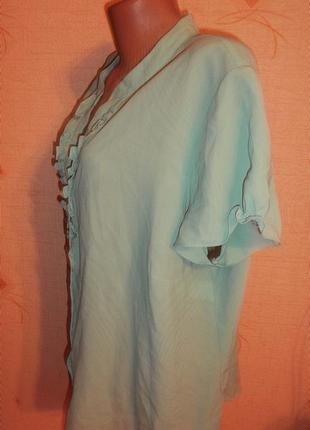 Блуза с рюшами на пышных женщин - 6xl - bm3 фото