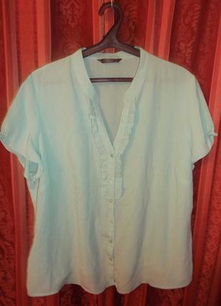 Блуза с рюшами на пышных женщин - 6xl - bm4 фото