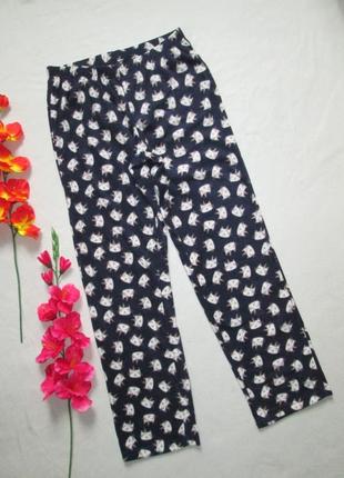 Флисовые мягкие домашние пижамные брюки котик единорог george