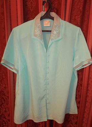 Блузочка з вишивкою на пішную жінку - 5xl - classics