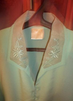 Блузочка с вышивкой  на пішную женщину- 5xl - classics4 фото