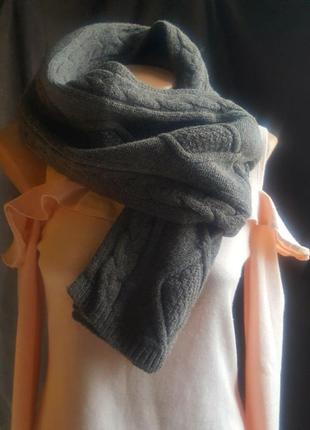Теплый бовоняный шарф belmondo1 фото