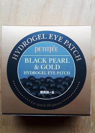 Гидрогелевые патчи для глаз petitfee & koelf black pearl & gold hydrogel eye patch2 фото