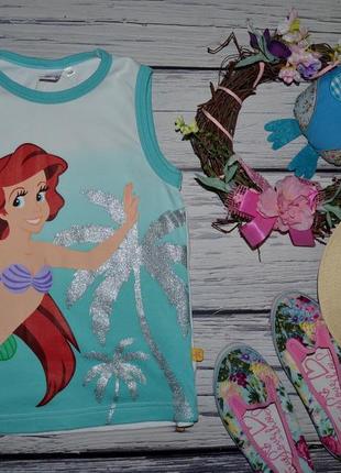 7 років 122 см яскрава фірмова футболка, майка дівчинці русалонька дісней disney
