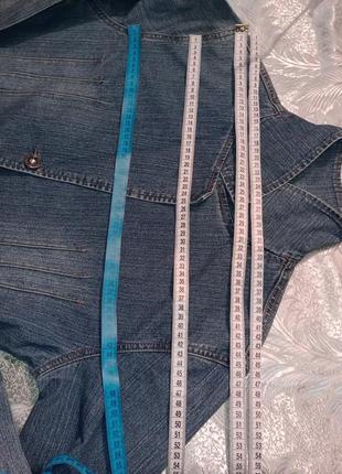 Пиджак-жакет джинсовый стильний дизайн5 фото