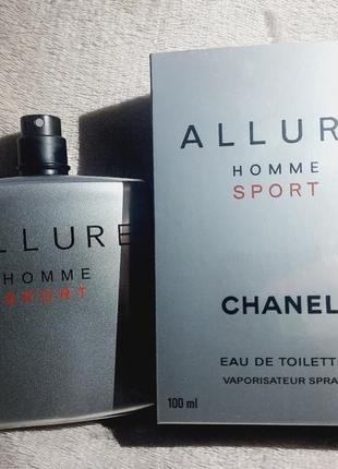 Чоловіча туалетна вода шанель аллюр хом спорт 100мл chanel allure homme sport