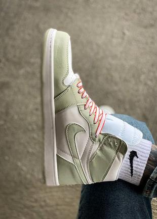 Кроссовки nike air jordan 1 "seafoam green"