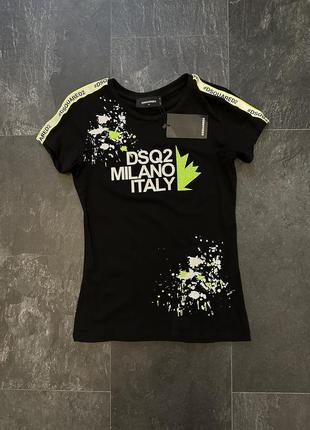 Чёрная футболка dsquared