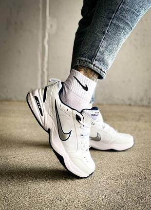 Кроссовки nike air monarch iv "white/navy"