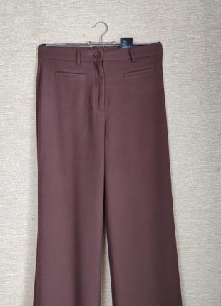 Широкі коричневі стильні брюки штани monki4 фото