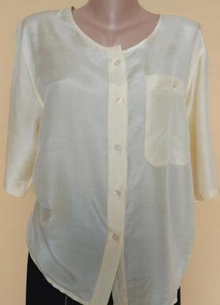 Ніжна шовкова блуза ,сорочка,вінтаж4 фото