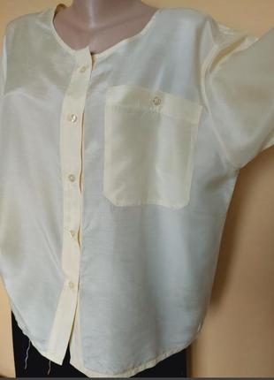 Ніжна шовкова блуза ,сорочка,вінтаж2 фото