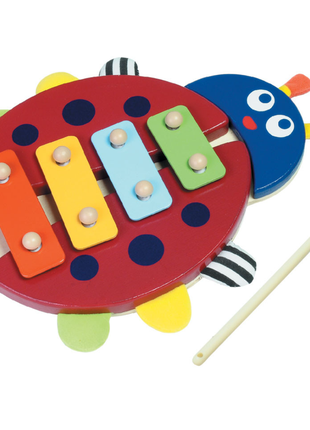 Деревянная игрушка ксилофон parkfield xylophone - божья коровка