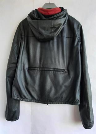 Оригін.шкіряна куртка — лайка фірми prada чорного кольору s — m l (2200'я)4 фото