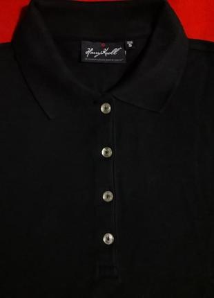Классическая черная футболка поло harry kroll германия2 фото