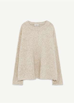 Свитер oversized zara knit, with wool3 фото