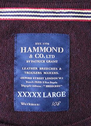 Шерстяной джемпер, свитер hammond & co by patrick grant , 5хл, вовна, шерсть3 фото