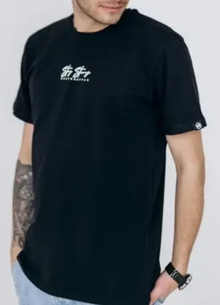 Футболка мужская с надписью, большие размеры, батал  1078об