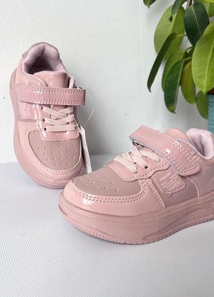 Кросівки кеди пудрові красиві для дівчинки 2