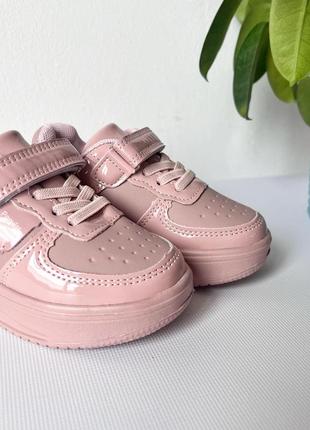 Кросівки кеди пудрові красиві для дівчинки 3