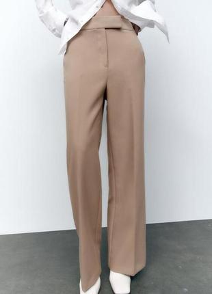 Zara оригинал шикарные брюки кэмэл6 фото