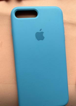 Чехол голубой на айфон 7+/8+ iphone 7+/8+
