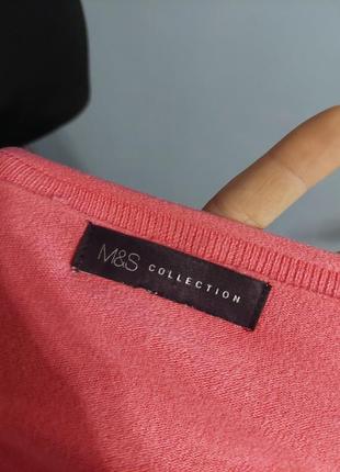 Брендовый стильный пуловер розового цвета3 фото