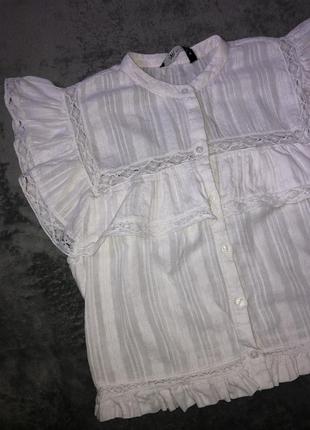 Вкорочена блуза з рюшами від zara3 фото