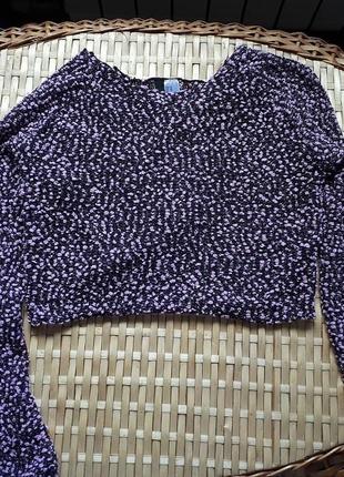 Уклрочений топ з рукавами від h&m