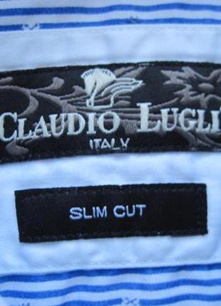 Claudio lugli (m)  рубашка мужская натуральная6 фото