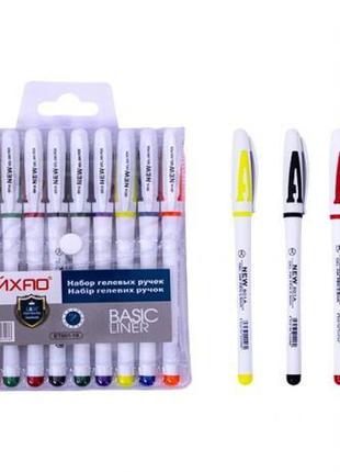 Набір ручок гелевих et801-10 original 10 кольорів1 фото