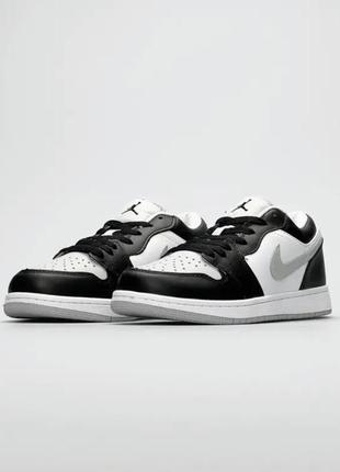 Nike air jordan 1 low низкие найк аир джордан лов черно-белые4 фото
