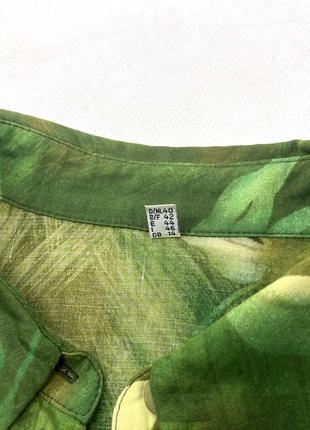 Тенніска гавайка легка, зелена7 фото