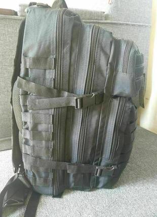 Качественный крепкий мужской рюкзак 45 л. черный2 фото