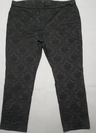 Шикарные брюки с объемным узором. баталы. пот 62+51 фото