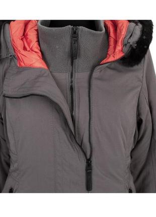 Куртка, женская,зимняя,теплая,серая,с капюшоном, демисезонная, bench, размер 44-463 фото