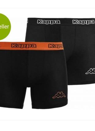 Труси-шорти kappa boxers 2-pack 304jb30-953 2 шт. black/orange