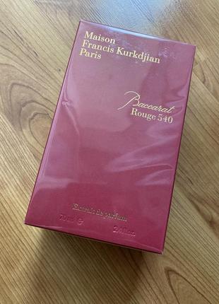 Maison francis kurkdjian baccarat rouge 540 extrait de parfum 70 ml.