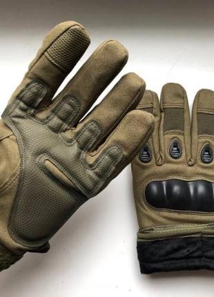 Зимові тактичні рукавиці м/l/xl / зимние тактические перчатки2 фото