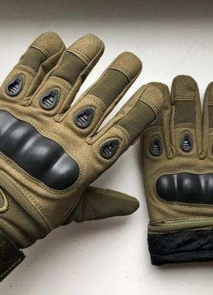 Зимові тактичні рукавиці м/l/xl / зимние тактические перчатки4 фото