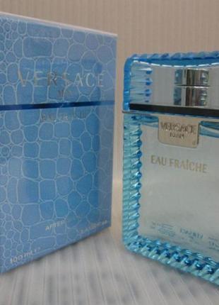 Мужская туалетная вода versace man eau fraiche 100 ml версаче мен фреш мужской парфюм духи мужские2 фото