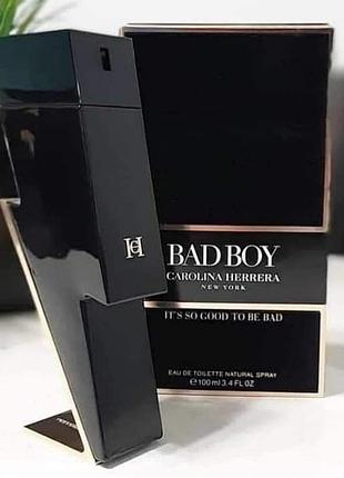 Carolina herrera bad boy туалетная вода 100 ml каролина херера бед духи мужской парфюм аромат