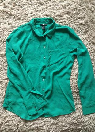 Сорочка рубашка шифон, довгий рукав