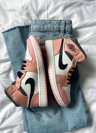 Nike air jordan 1 retro smoke high pink quartz